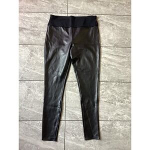 Assets by Spanx Faux Leather Leggings Black Size 1X High Waist
